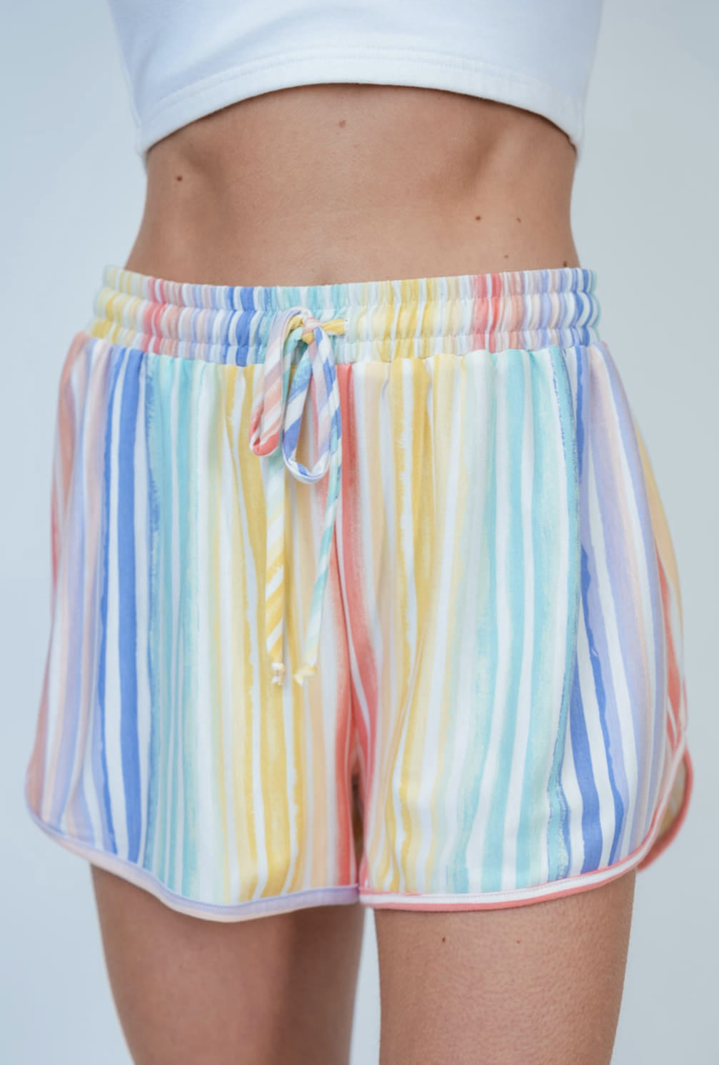 Rainbow Print Shorts