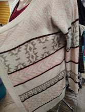 Load image into Gallery viewer, 1X Arizona Aztec Print Open Cardigan