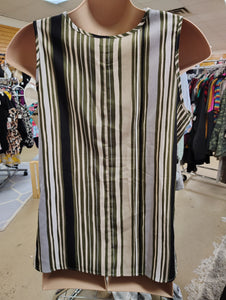 Liz Claiborne striped sleeveless top size 0X