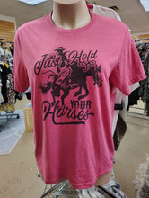 Load image into Gallery viewer, szXL Bella Canvas graphic tee Just Hold Your Horses