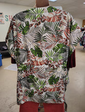 Load image into Gallery viewer, Tropical floral tie front kimono size L/XL