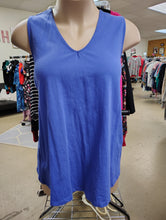 Load image into Gallery viewer, Jessica London blue sleeveless top size 3x