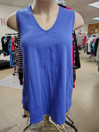 Jessica London blue sleeveless top size 3x