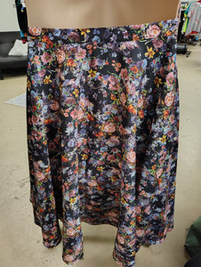 Nicolette Mason for Modcloth floral skirt no stretch 2x