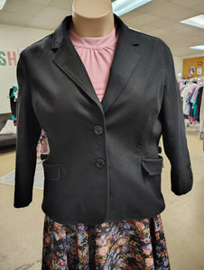 Nine West 3/4 sleeve black peplum blazer size 16