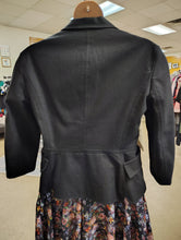 Load image into Gallery viewer, Nine West 3/4 sleeve black peplum blazer size 16