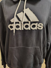 Load image into Gallery viewer, Adidas navy sweatshirt hoodie size XL