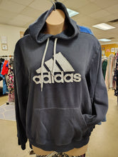 Load image into Gallery viewer, Adidas navy sweatshirt hoodie size XL