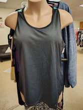 Load image into Gallery viewer, Danskin Now mesh tank top gray/teal size XXL