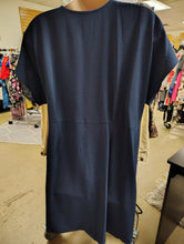 Load image into Gallery viewer, Bobeau navy wrap dress size 2x