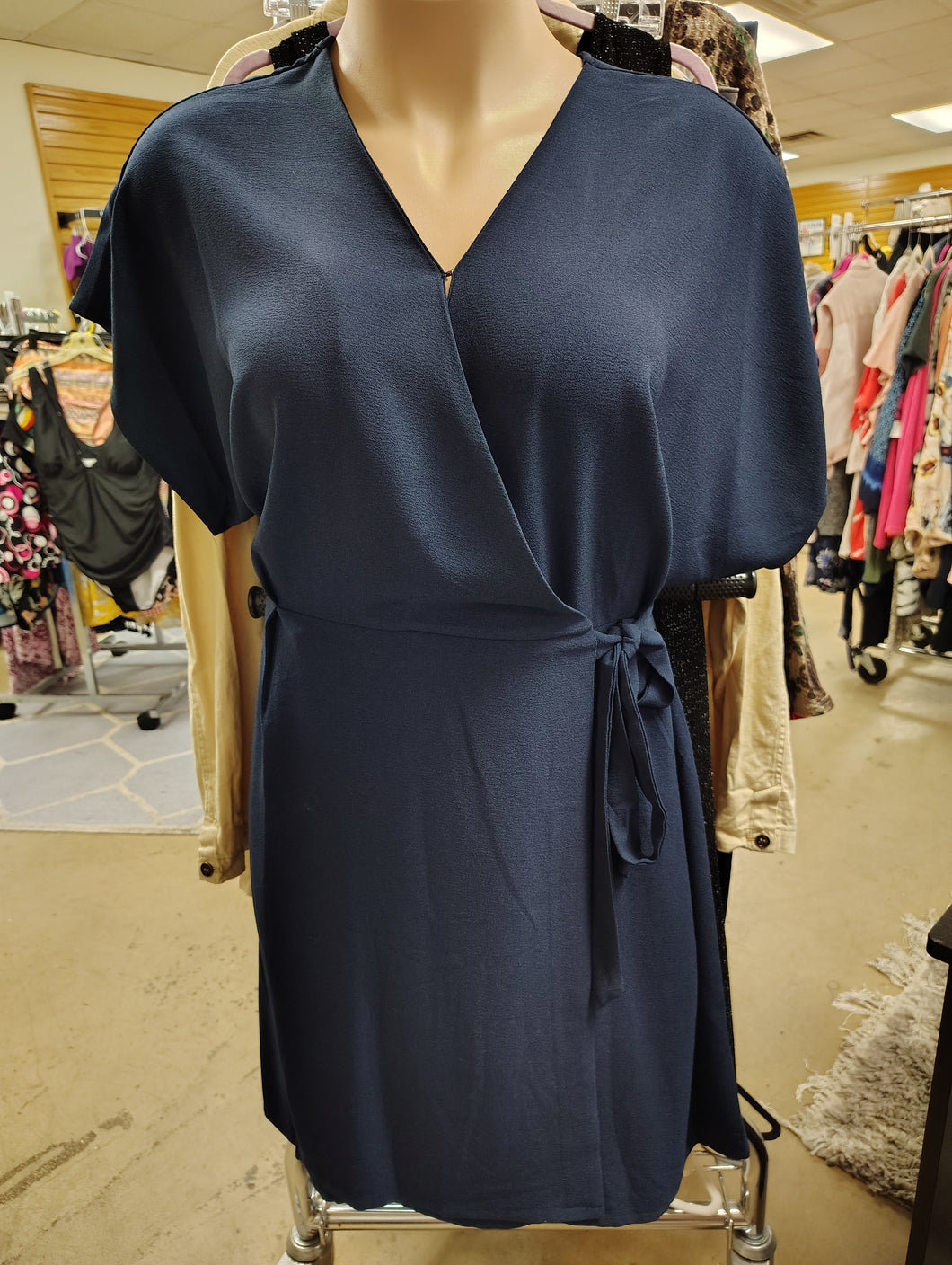 Bobeau navy wrap dress size 2x