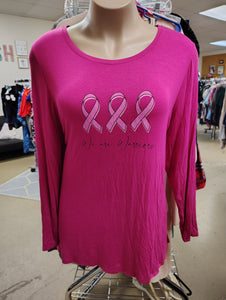 Livi Active for Lane Bryant pink Breast Cancer Awareness tee 4x