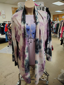 Tie dye super soft long cardigan size 5x