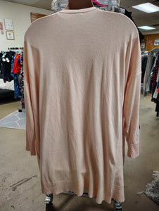 Cato light pink cardigan size 4x 26/28