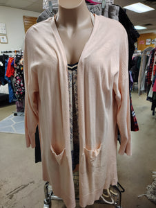 Cato light pink cardigan size 4x 26/28