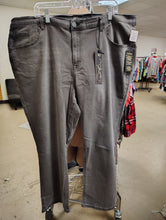 Load image into Gallery viewer, DG2 Diane Gilman NWT gray stretch jeans size 26W short