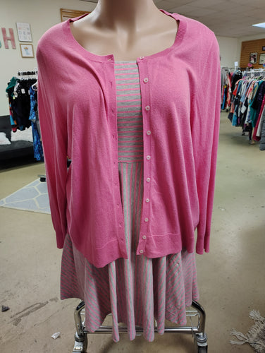 Old Navy bright pink cardigan size XXL