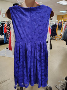 Roz & Ali blue lace dress size 14 1x