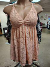 Load image into Gallery viewer, Torrid 4x peach lingerie chemise top lace