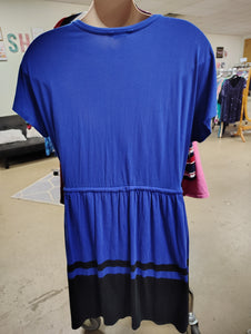 Simply Vera Wang blue and black dress size XXL