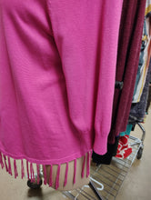 Load image into Gallery viewer, Notations bright pink fringe sweater size 2x