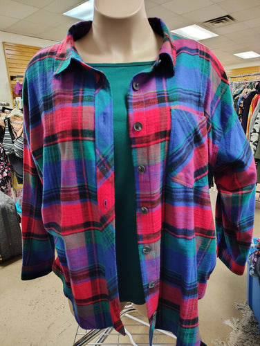 Maurices NWT plaid flannel shirt size 4x