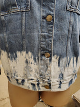 Load image into Gallery viewer, Lane Bryant distressed denim jacket size 24 3x