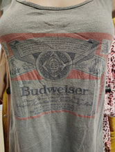 Load image into Gallery viewer, True Vintage gray Budweiser tank top 4x