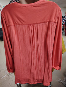 Ava & Viv coral tunic top size 4x