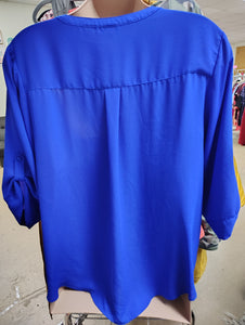 Torrid blue Harper blouse size 4x