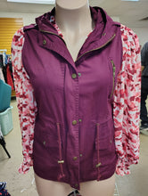 Load image into Gallery viewer, Zenana purple canvas vest size 2x