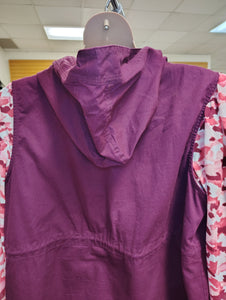 Zenana purple canvas vest size 2x