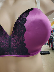 Cacique purple strapless bra size 42F