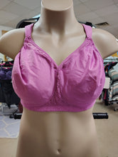 Load image into Gallery viewer, Glamorise purple no wire bra 46DD