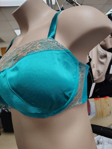 Cacique teal balconette lace 42F