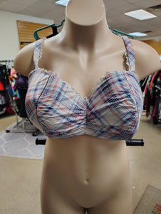 Cacique balconette plaid bra 42G