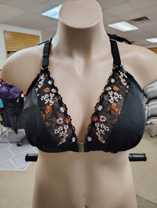 Cacique lace floral front closure bralette 44D