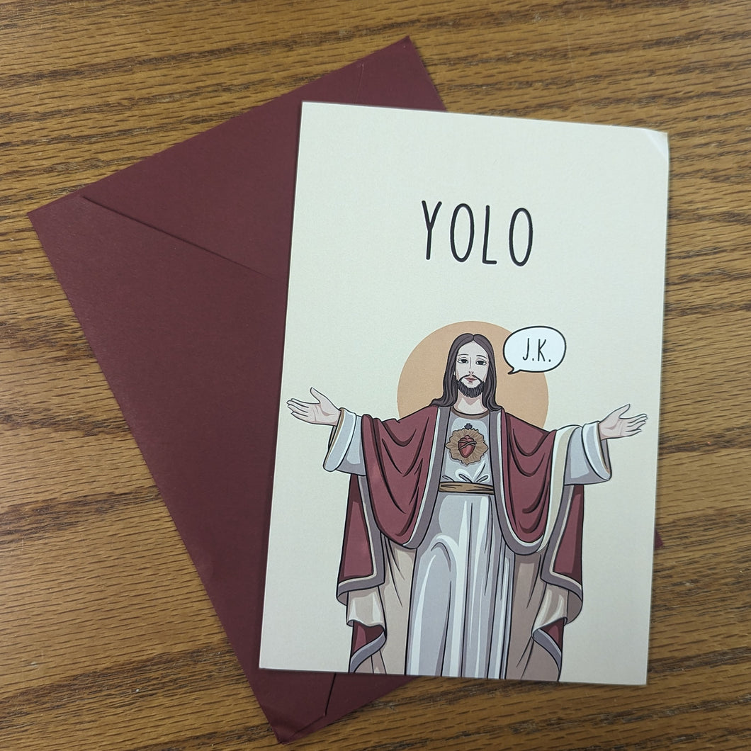 YOLO Easter Card