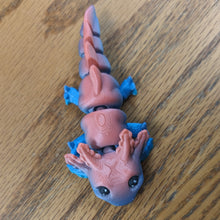 Load image into Gallery viewer, Annie the 3D Printed Articulating Axolotl- Pink to Green