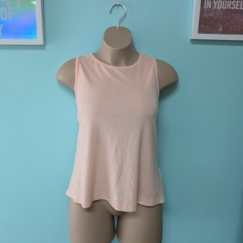 1X A New Day Light Pink Terry Cloth Tank NWT