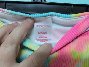 3X Xhilaration Tie Dye Swim Bottom