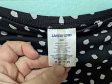 Load image into Gallery viewer, 22W Lands End Black Polka Dot Swim Bottom