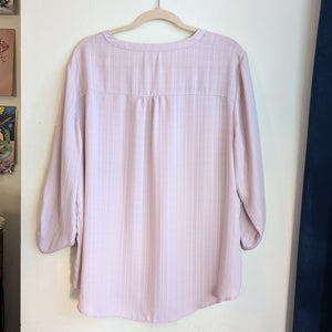 XXL Maurice's Lilac 3/4 Sleeve Blouse