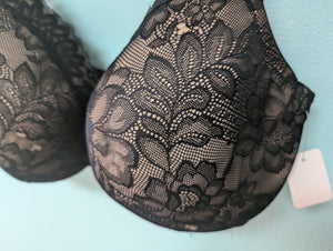 42DDD Casique Black/Nude Bra