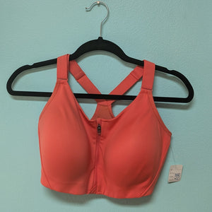 38DD Orange Criss Cross Sports Bra