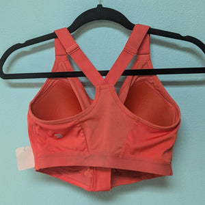 38DD Orange Criss Cross Sports Bra