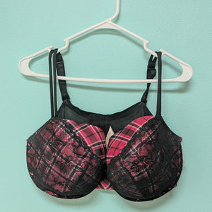 40F Casique Pink Plaid Bra