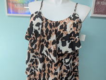 Load image into Gallery viewer, szXXL Chicsoul Animal Print Ruffle One Piece