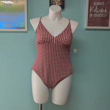 Load image into Gallery viewer, 2X Red/White Gingham One Piece