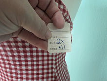 Load image into Gallery viewer, 2X Red/White Gingham One Piece